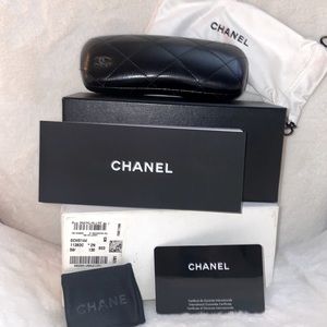 Chanel 6PC Total Bundle! Eyeglass Quilted Hard Case +Extras